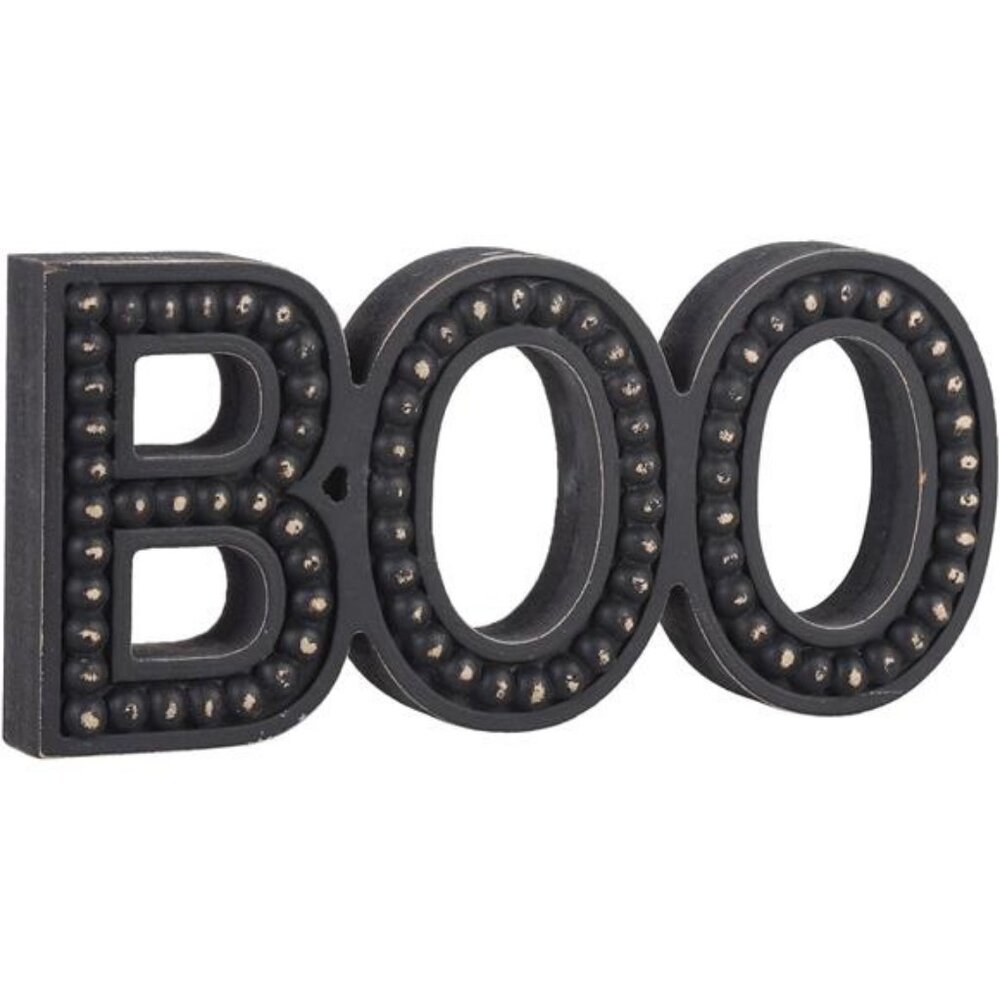 Halloween Boo Sign, Boo Letter Halloween Decorations For Home, Wooden Boo Sign